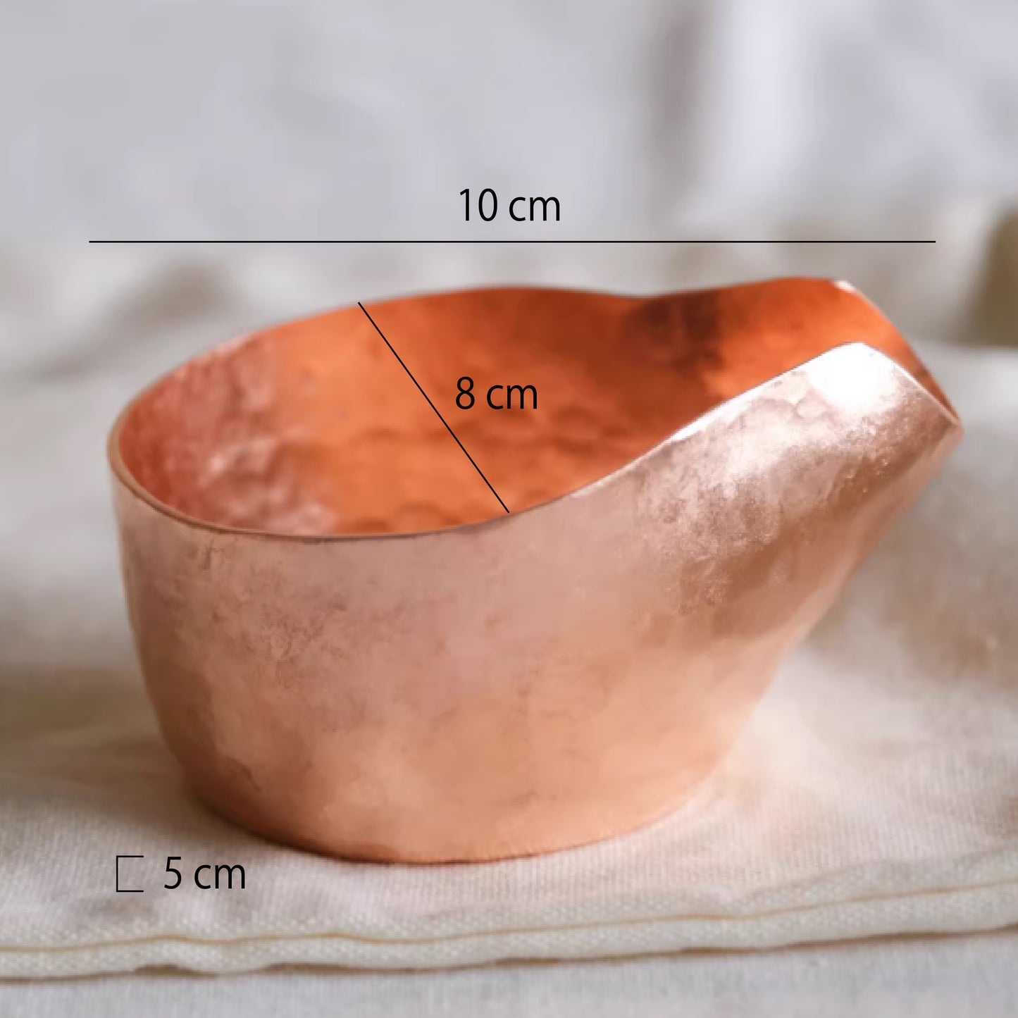 純手工紫銅咖啡豆量杯 | 口徑 8~10 cm 紫銅 量杯 - 好生活實驗所