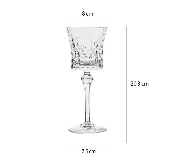 法國進口CDA酒杯 | 透明 | 高 20.3 cm 水晶玻璃  白酒杯