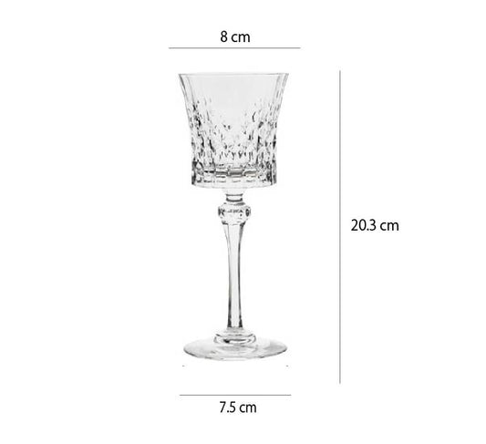 法國進口CDA酒杯 | 透明 | 高 20.3 cm 水晶玻璃  白酒杯