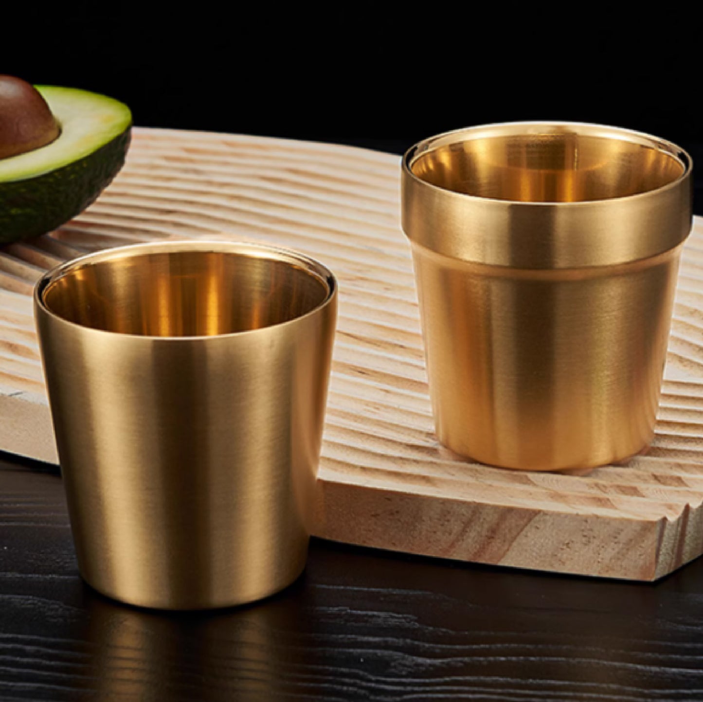304雙層啞光不鏽鋼杯 | 銀色 | 口徑 7.5 cm 不鏽鋼 杯