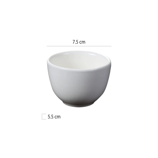白瓷江中杯 | 白色 | 口徑 7.5 cm 陶瓷 杯