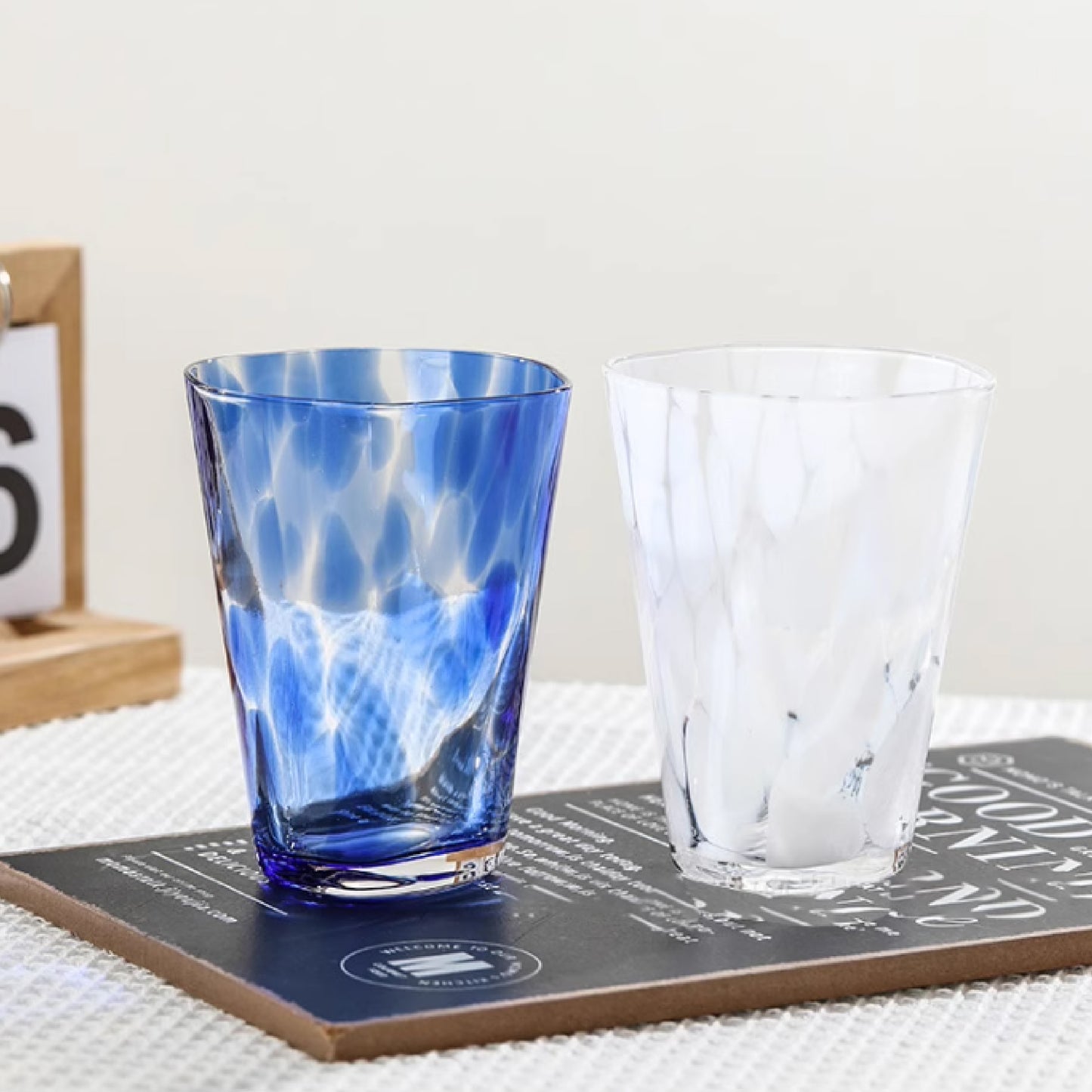 大波點彩籽水杯 | 6色 | 直徑 8.5 cm 玻璃 杯
