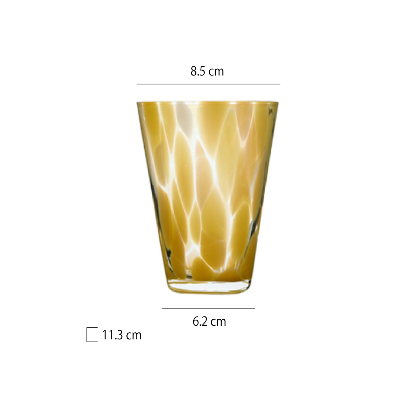 大波點彩籽水杯 | 6色 | 直徑 8.5 cm 玻璃 杯
