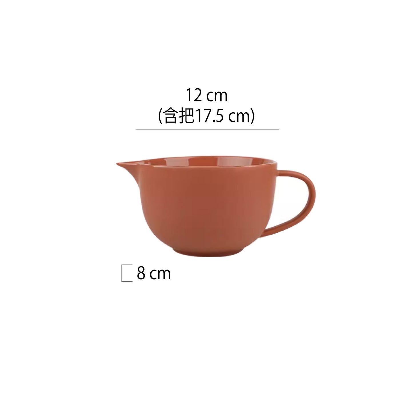 鳥嘴單把磨砂陶瓷攪拌杯 | 3色 | 直徑12~15 cm 陶瓷 醬料杯