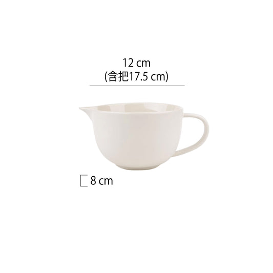 鳥嘴單把磨砂陶瓷攪拌杯 | 3色 | 直徑12~15 cm 陶瓷 醬料杯