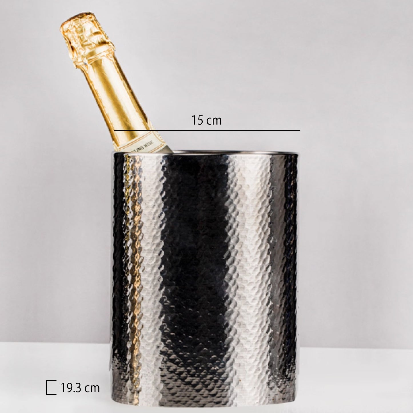 不鏽鋼魚鱗紋香檳桶 | 金銀黑 | 口徑15 cm 不鏽鋼 冰桶