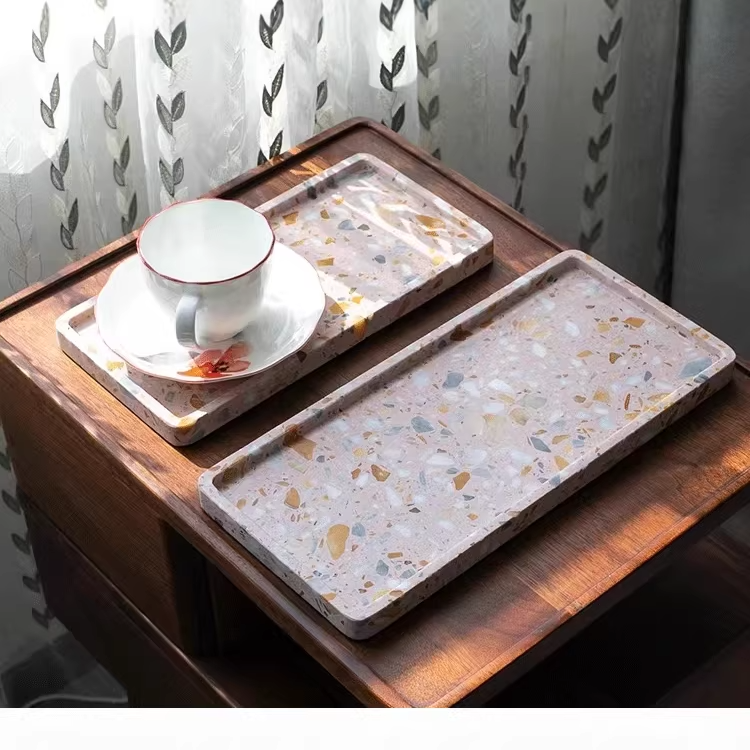 訂製品牌訂製/客戶禮品/廣告贈品_水磨石大理石托盤