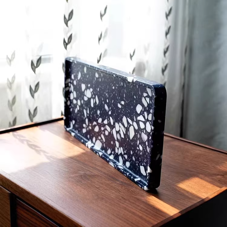 訂製品牌訂製/客戶禮品/廣告贈品_水磨石大理石托盤